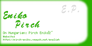 eniko pirch business card